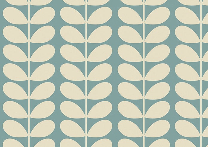 Orla Kiely Solid Stem, Duckegg - Twist&Fit Roman Blind - Image 8